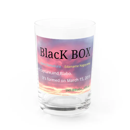 BlacK BOXオシャレデザイン Water Glass