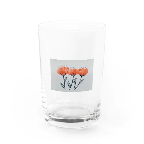 赤い花 Water Glass