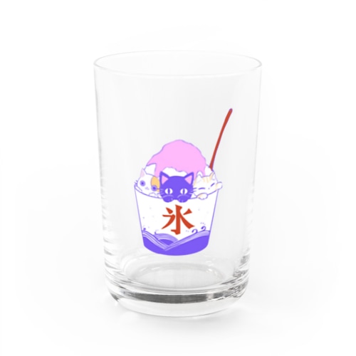 夏猫グラス Water Glass