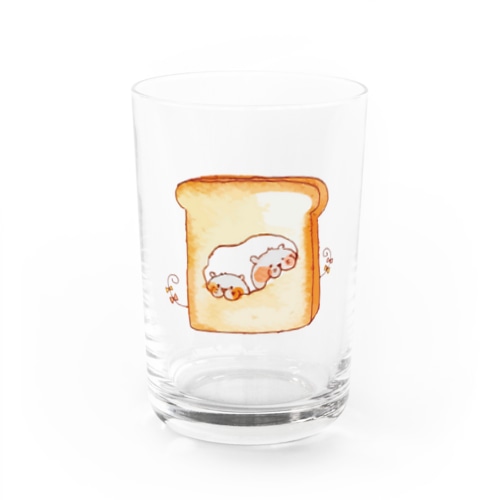 デカパンチュウ(食パン) Water Glass