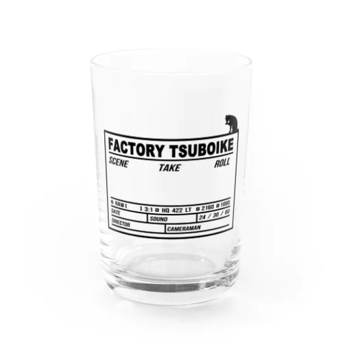 Clapperboard Water Glass