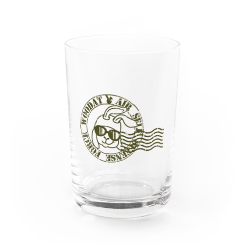 レトロなうさぎパイロットカーキ色 Water Glass