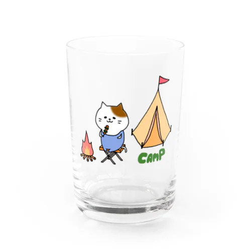 キャンプねこさん Water Glass