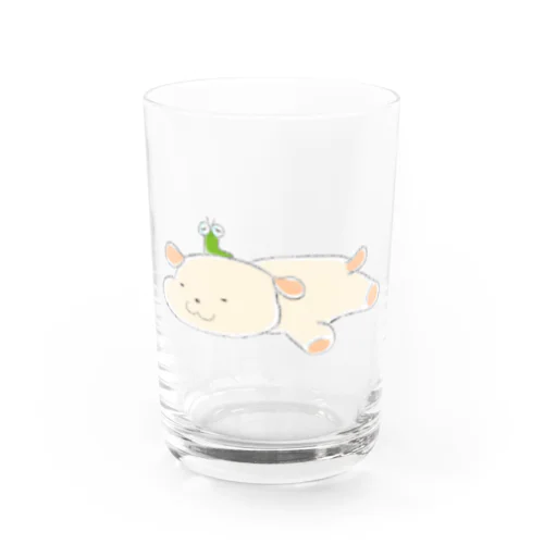 だらーんな犬のまめ Water Glass