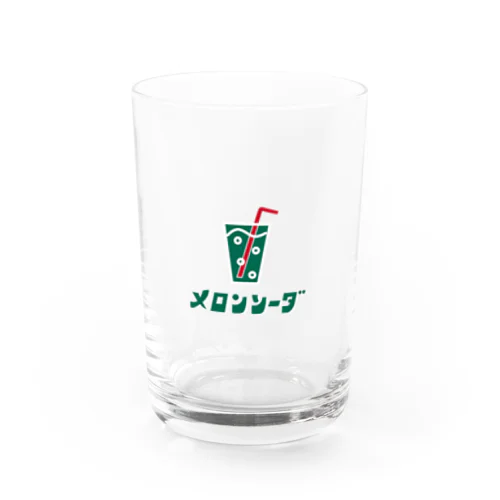 メロンソーダ　ワンポイント Water Glass