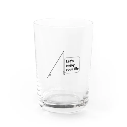 釣られても前向きなさかなクン Water Glass