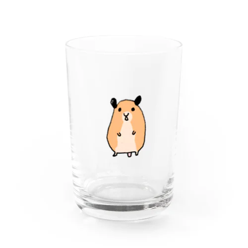 はむはむがこっち見てる Water Glass