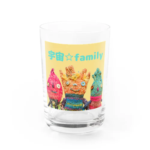 ３人の宇宙☆family Water Glass