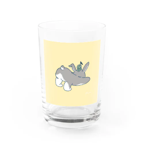 しりウサmofumofu Water Glass