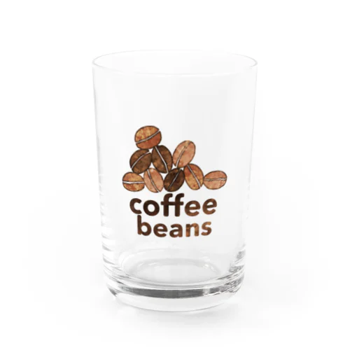 Coffee Beans ロゴ Water Glass