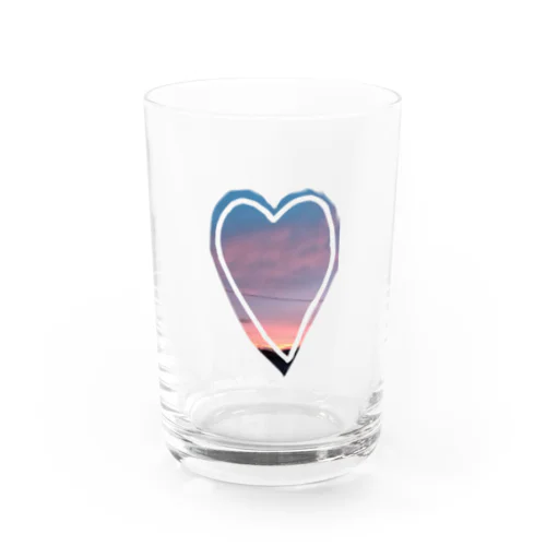 夕空ハート Water Glass