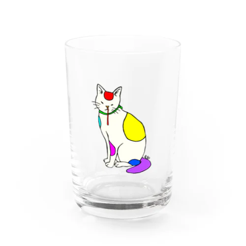 背筋良い猫 Water Glass