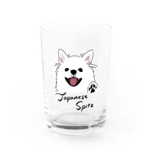 日本スピッツにこにこカラー Water Glass