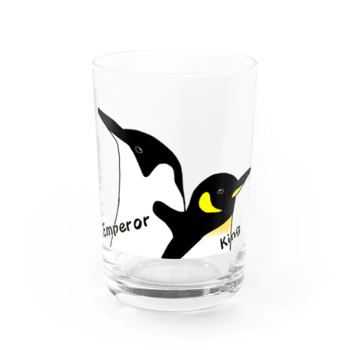 コウテイとキング（亜成鳥） Water Glass