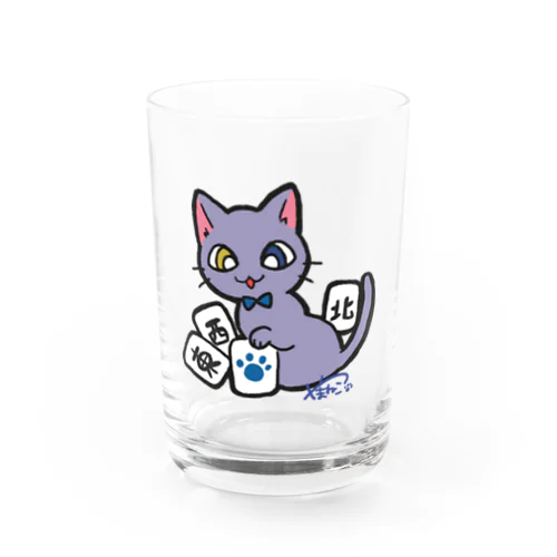 とんにゃんしゃーぺー（ブルー） Water Glass