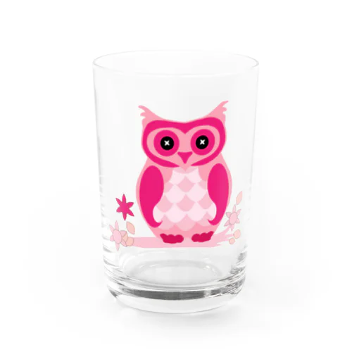 レトログラス　フクロウ Water Glass