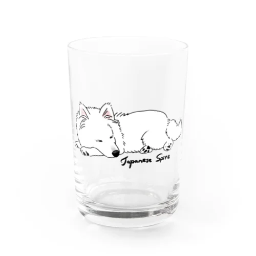 日本スピッツすやすやカラー Water Glass