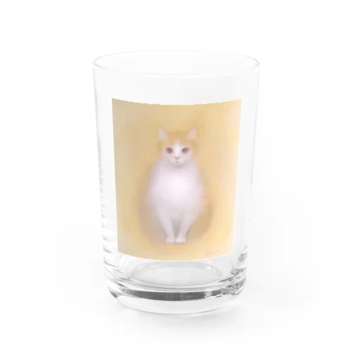 幸せの黄色いねこ Water Glass