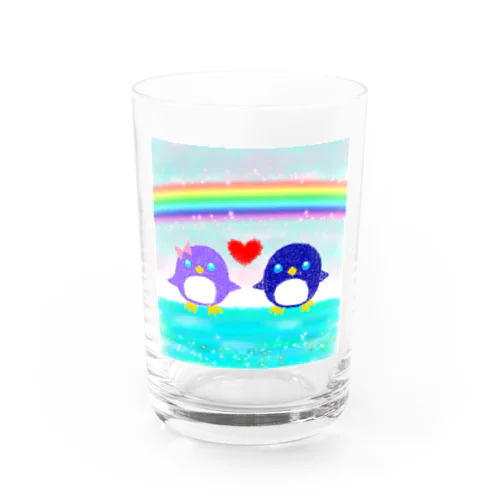 仲良しペンギンちゃん   Water Glass