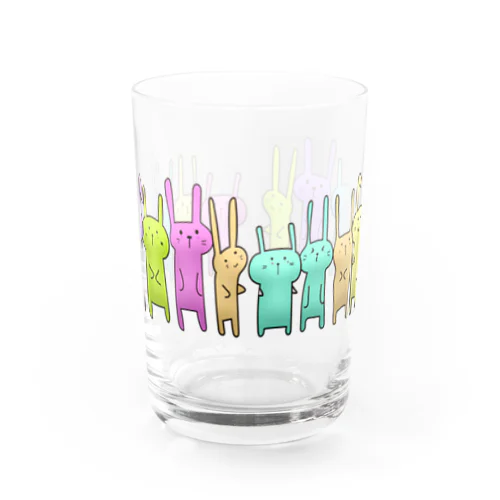 レトログラス　うさぎたち Water Glass