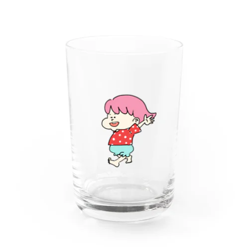 走る子ちゃん Water Glass