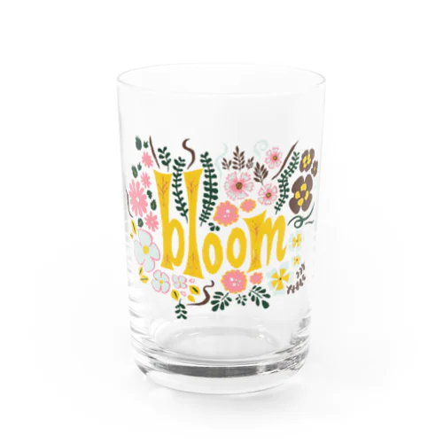 🌸 満開の花束（イエロー） Water Glass