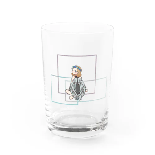 羽の女の子 Water Glass