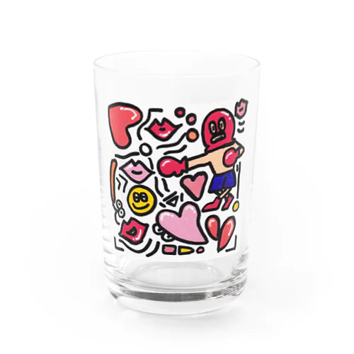 覆面ボクサーボブ5ラブパンチ Water Glass