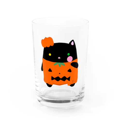 かぼちゃくろねこ Water Glass