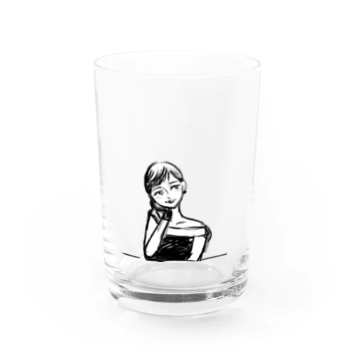 オードリー風ガール Water Glass