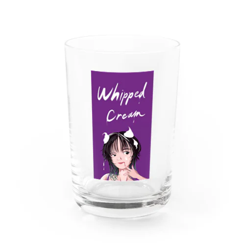 whipped cream Water Glass