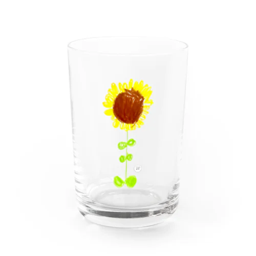 がはくのひまわり Water Glass