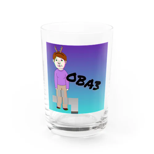 トナカイOBA3(おばさん) Water Glass