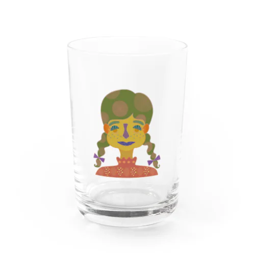 三つ編みちゃん Water Glass