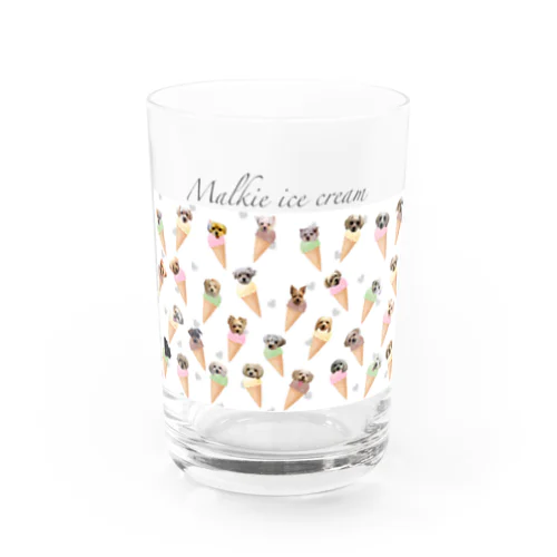 マルキーアイスクリーム Water Glass