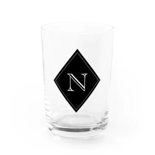 イニシャル×ダイヤ　N Water Glass