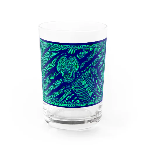 BLUE - 髑髏 - Water Glass