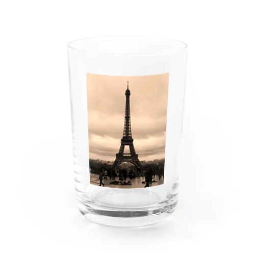 Hello Paris  Water Glass