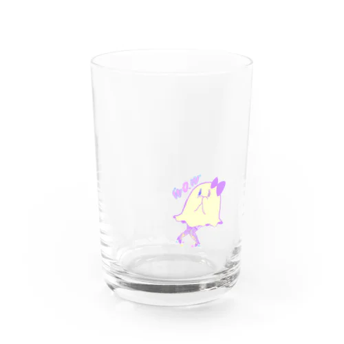 ウォウウォウおばけちゃん(カラー) Water Glass