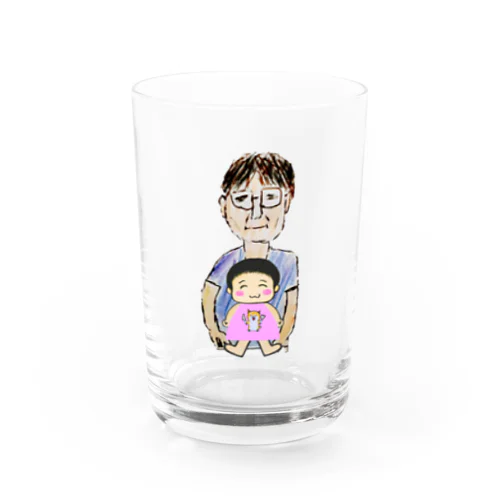 絵かきの家に子供が生まれた Water Glass