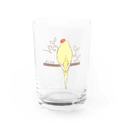 バックスタイルピヨちゃん Water Glass
