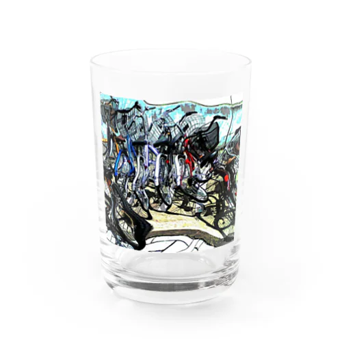 自転車ドミノ Water Glass