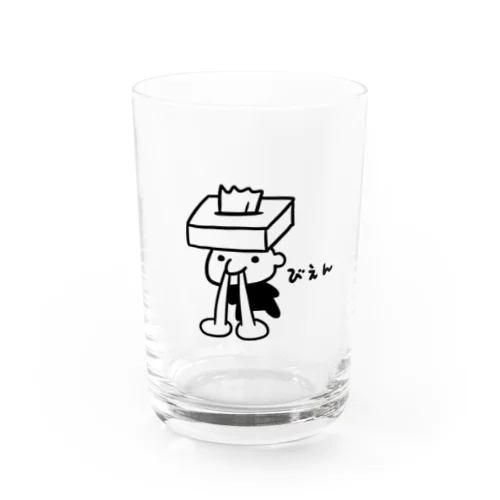 びえんです。（黒） Water Glass