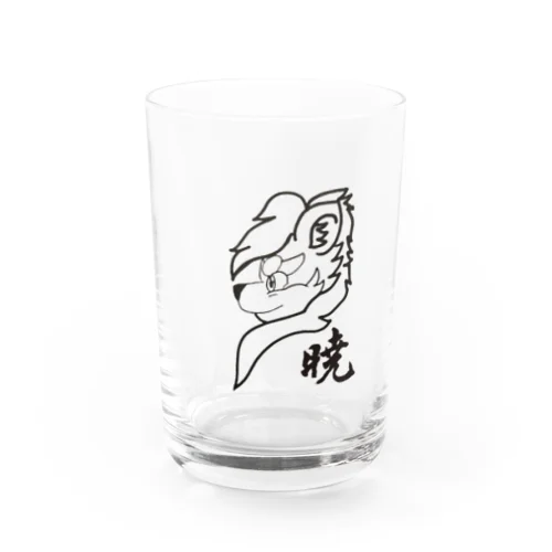 暁物販　チャリティ Water Glass