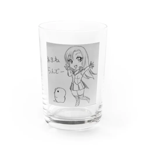 ちびキャラ・アマネ＆ハチゴン Water Glass