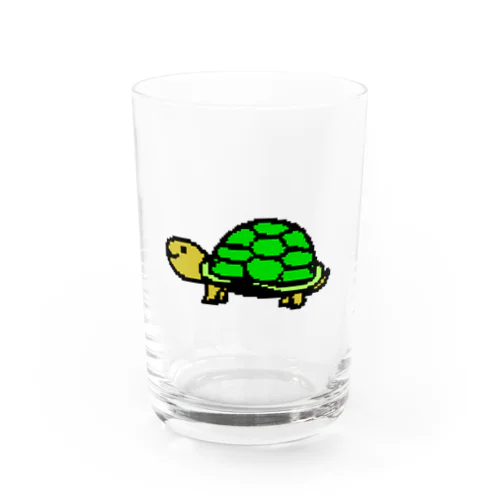 ドット絵の亀ちゃん Water Glass