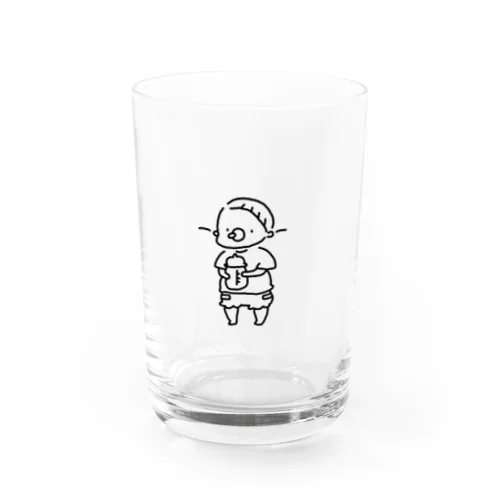 わたしちゃん　みるくビン Water Glass