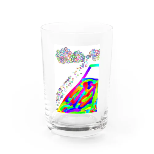 カラフル富士山！ Water Glass