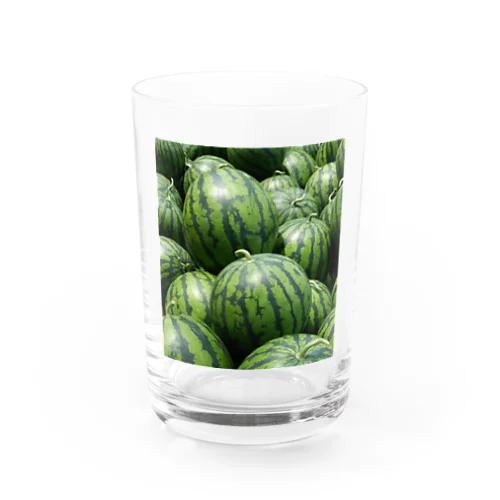 すいかゴロゴロ Water Glass