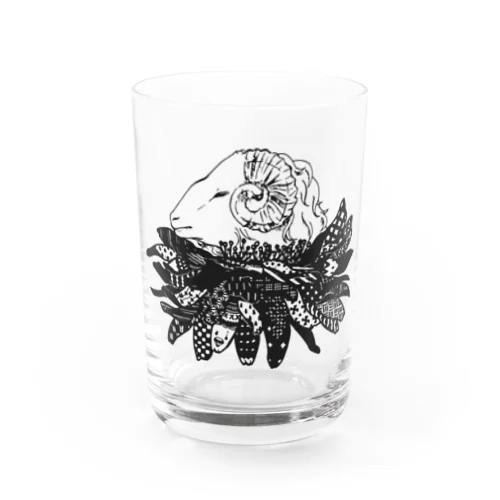 鼓草のお顔 Water Glass